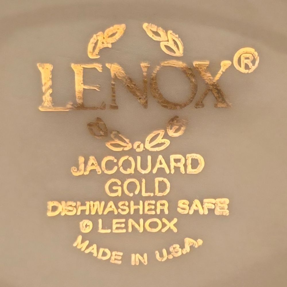 Lenox Jacquard Gold Cream Sugar Bowl - Picture 5 of 7